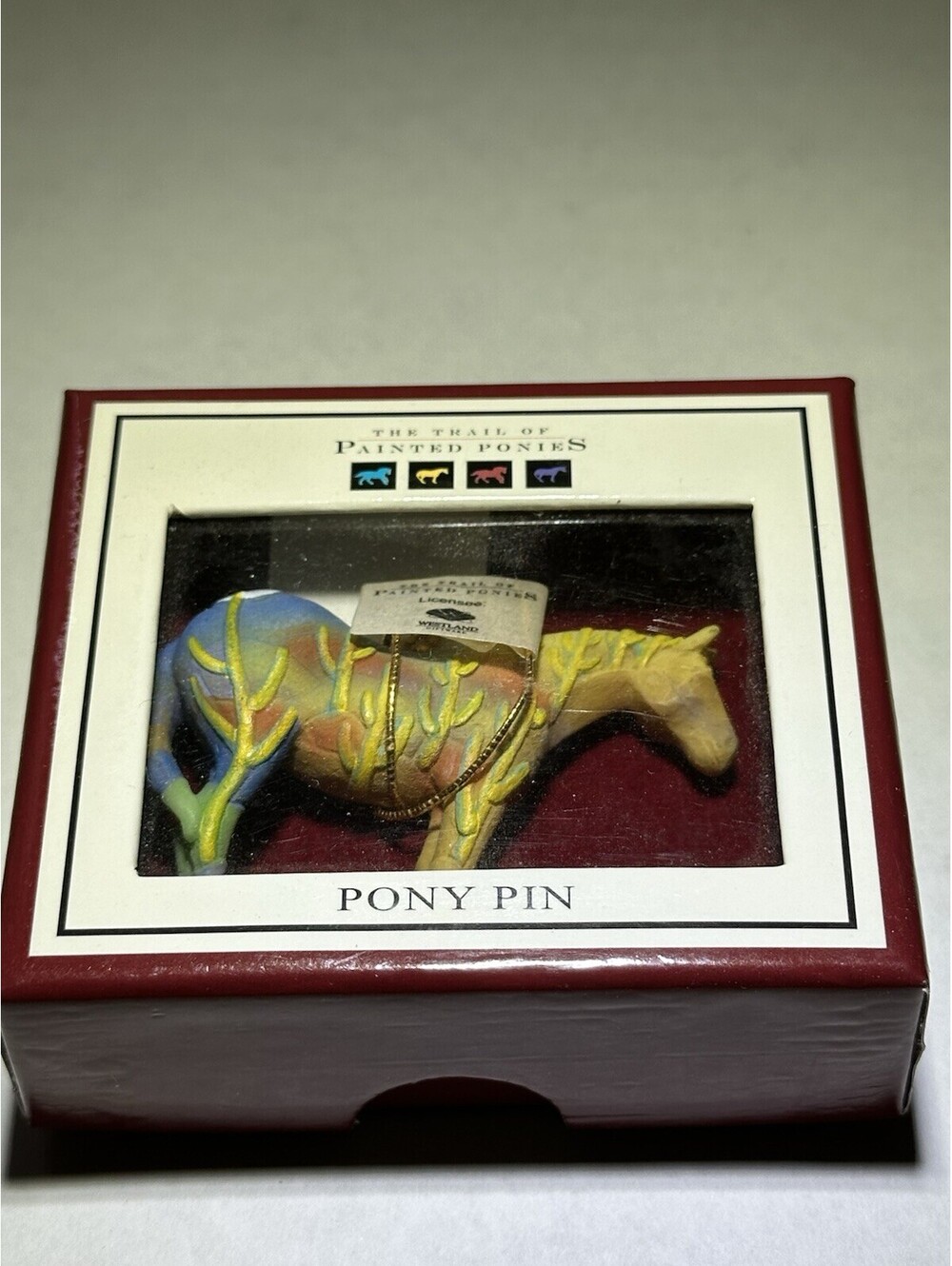 Trail of Painted Ponies Saguaro Stallion Pin #12408 New In Box With Tags